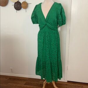 Kensie Green Midi Dress